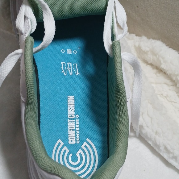 Converse Pro Blaze V2 Shoes - White / Foothill Green - Mens 6/Wmns 7.5 - Picture 7 of 8